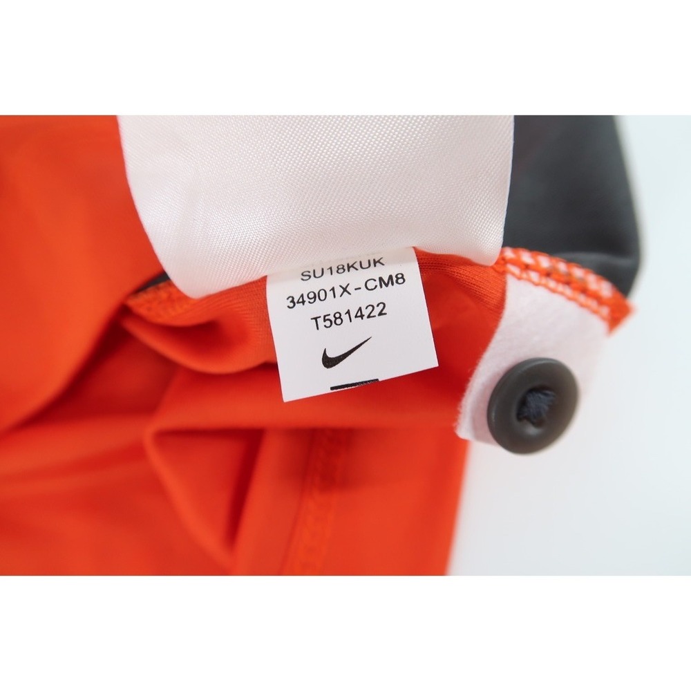 NEW Nike Clemson Tigers Polo Shirt Mens Small Orange Dri Fit Performance Golf - Picture 9 of 14
